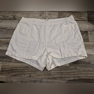 $15 Or 3/$30 Old Navy High Rise Linen Rayon Blend Off White Shorts Sz 4X